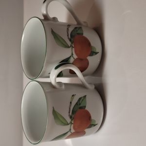 (#2)Royal worcester evesham vale coffee mugcup 2set made in England